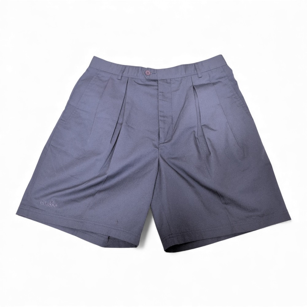 Ellesse‎ Men's Blue Pleated Shorts Waist 36